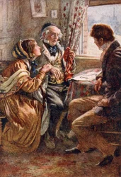 Arthur Clennam Tells the Good News, illustration for 